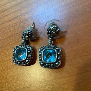 Anne Klein silver tone pierced earrings